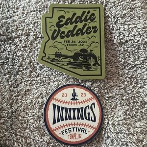 3/$25 Eddie Vedder Concert Stickers